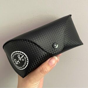 Ray Ban Black Carbon-look Semi-Hard Aviator Sunglasses Case
